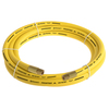 Continental 3/8" x 25' Yellow EPDM Rubber Air Hose, 300 PSI, 1/4" FNPSM x FNPSM HZY03830-25-43